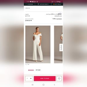 David's bridal formal jumpsuit